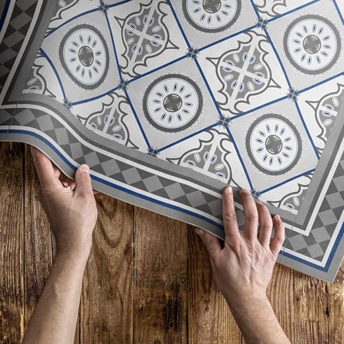 Tapis extérieur losanges géométriques résistant aux UV et pluie - 5