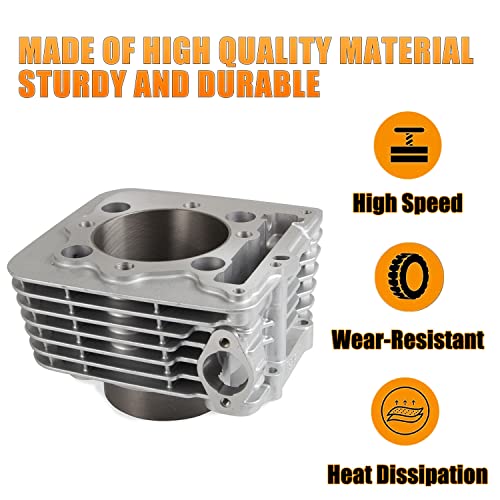 89Mm 440Cc Big Bore Cylinder Piston Gasket Top End Rebuild Kit Compatible With 1999-2014 Trx400X Trx400Ex Sportrax Xr400R Replace 12100-Kcy-670 12100-Hn1-A70 #TOP1