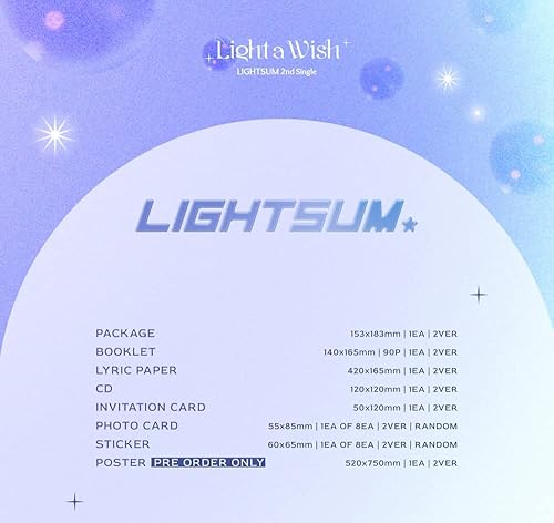 Miniatura 3 de CUBE Ent. LIGHTSUM - Light a Wish (segundo álbum individual) (Deseo ver.)