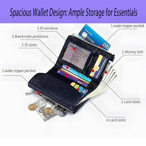 Unisex Pebble Leather Wallet, a cute wallet with genuine leather, ideal as a women's wallet. Wallet for women has coin/card slots & cash compartments, holds IDs & coins (olive green)4