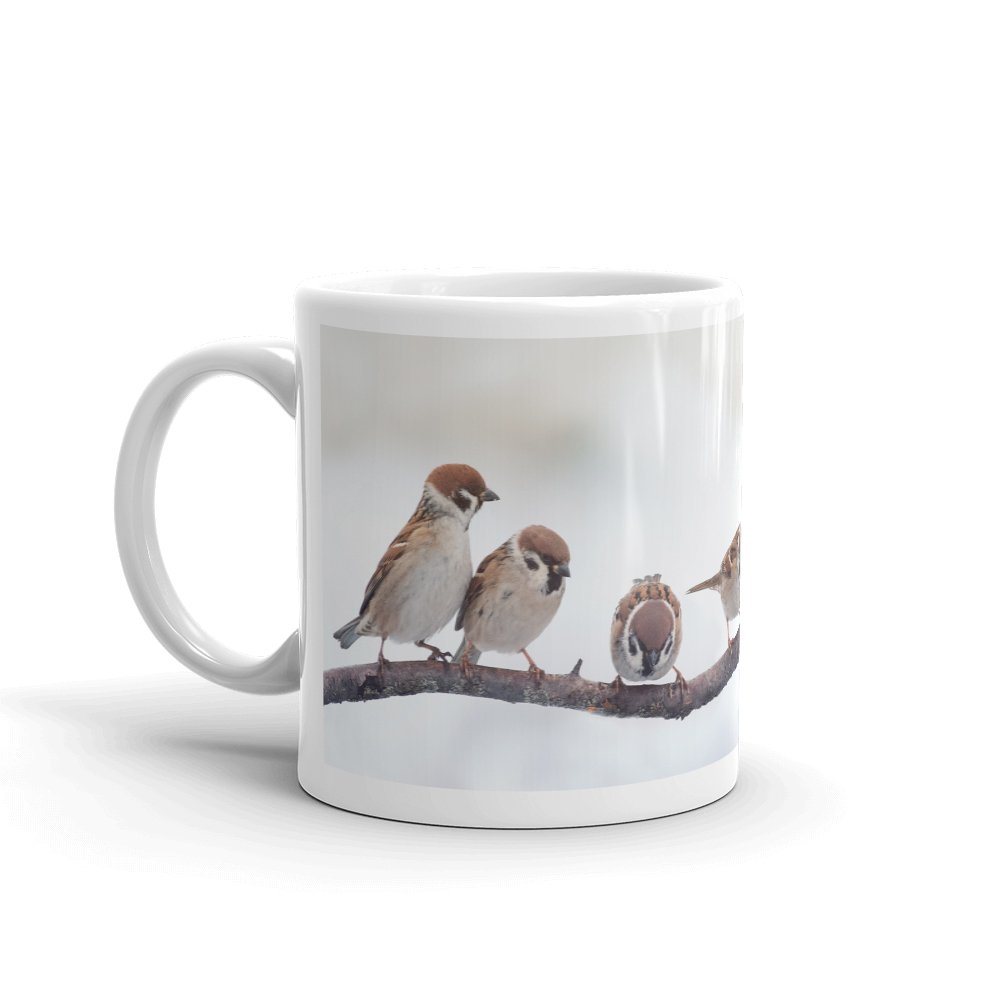 Dv Mugs Ltd Multi Little Birds Sparrow Bird Spotter Gift 10Oz Coffee Tea Mug #8142
