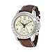 Tissot V8 T106.417.16.262.00 Ivory / Brown Leather Analog Quartz Men's Watch