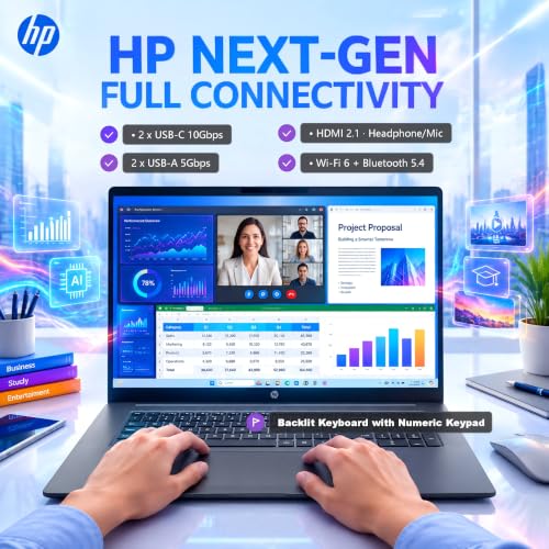 HP 17 Touchscreen Laptop Business 2026, Intel Core Ultra 7 355, 16GB DDR5 - image 8