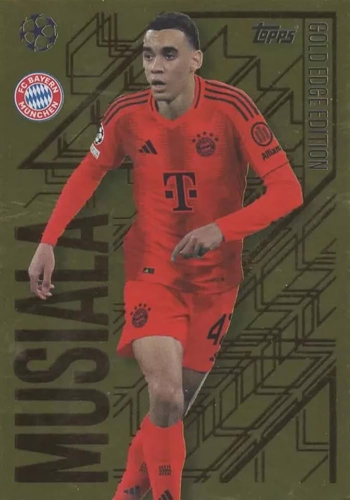 Amazon.com: Match Attax 2024 2025 Jamal Musiala Gold Edge Trading