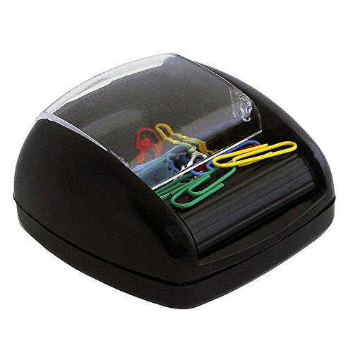 Pavo - Distributeur de trombones avec rouleau magnétique , 20 trombones inclus / 9 x 8,4 x 4,5 cm...