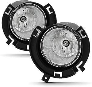 ACANII - For 2011-2013 Dodge Durango Bumper Fog Lights Lamps Pair sets Assembly Driver & Passenger Side