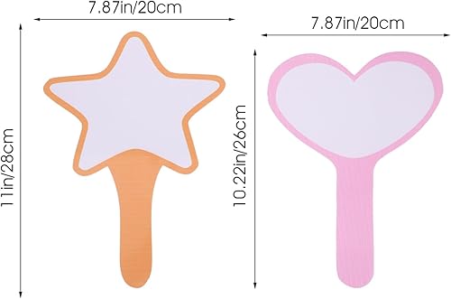 Miniatura 2 de MAGICLULU Paletas de respuesta de subasta 2 piezas de marcador regrabable en blanco paletas de subasta paletas de borrado en seco paletas de subasta