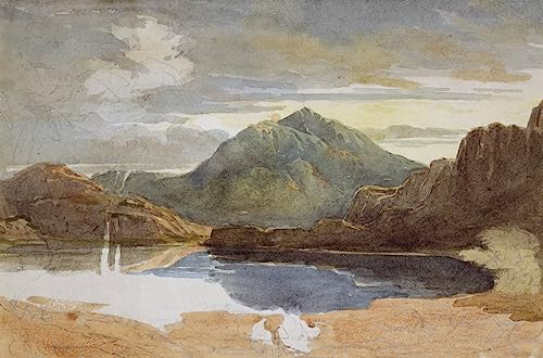 Tableau un lac dans le nord du Pays de Galles décoration salon 60x90cm