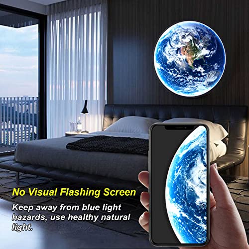 Led Wall Sconce With App/Remote Control, Earth Atmosphere Lamp Mural Lights Home Decor, Wall Light Living Room Fresco Home Art Hallway Lighting Light Fixture #TOP3