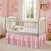 Ruffled Crib Bed Skirt: 3 Tiered Ruffled Crib Skirt Baby Girl Nursery Toddler Bedding Dust Ruffle, 17.7