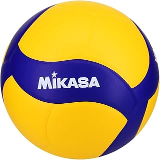 Mikasa V330W FIVB-Approved Competition Indoor Volleyball, Blue/Yellow - 18-Panel Design for Clubs & Schools
