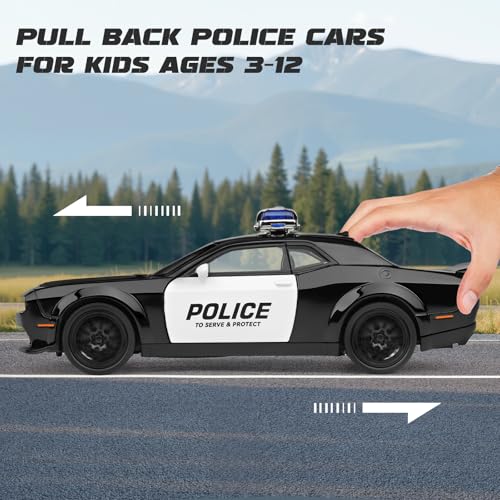 SASBSC Coche de Policía de Metal a Escala 1:32 miniatura 3