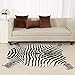 townssilk Area Rug Faux Zebra Print Rug 4.3x4.7 Feet Rug/Mat/Carpets for Home