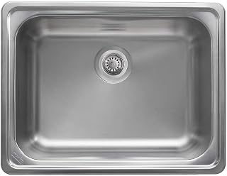 Franke Kitchen Sink 24" X 18" X 8" Inch 304 Stainless Steel Single Bowl Artion with 1.00mm thick Matt Finish