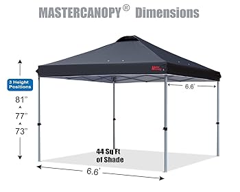 マスターキャノピー　テント　オフホワイト　2m✕2m マスターキャノピー（MASTERCANOPY）ワンタッチタープテント 2M