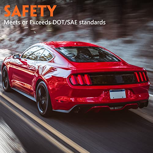 Fione Led Tail Light Assembly Compatible With Ford Mustang 2015-2020 Taillight Replacement Rear Lamp Left Driver Side Lh Fo2800238 Fr3Z13405Gcp #TOP5