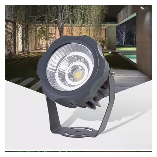 Projecteurs LED Longue Portée, Spot LED Exterieur, Éclairage Rond COB Pour Arbres, Projecteur LED À Angle Réglable Étanche IP65, Pour Enseignes De...