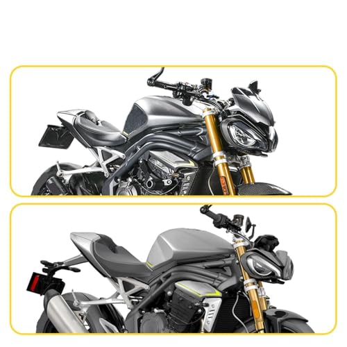 Cache-Phare et Pare-Brise Moto Premium pour Speed Triple 1200 RS Black