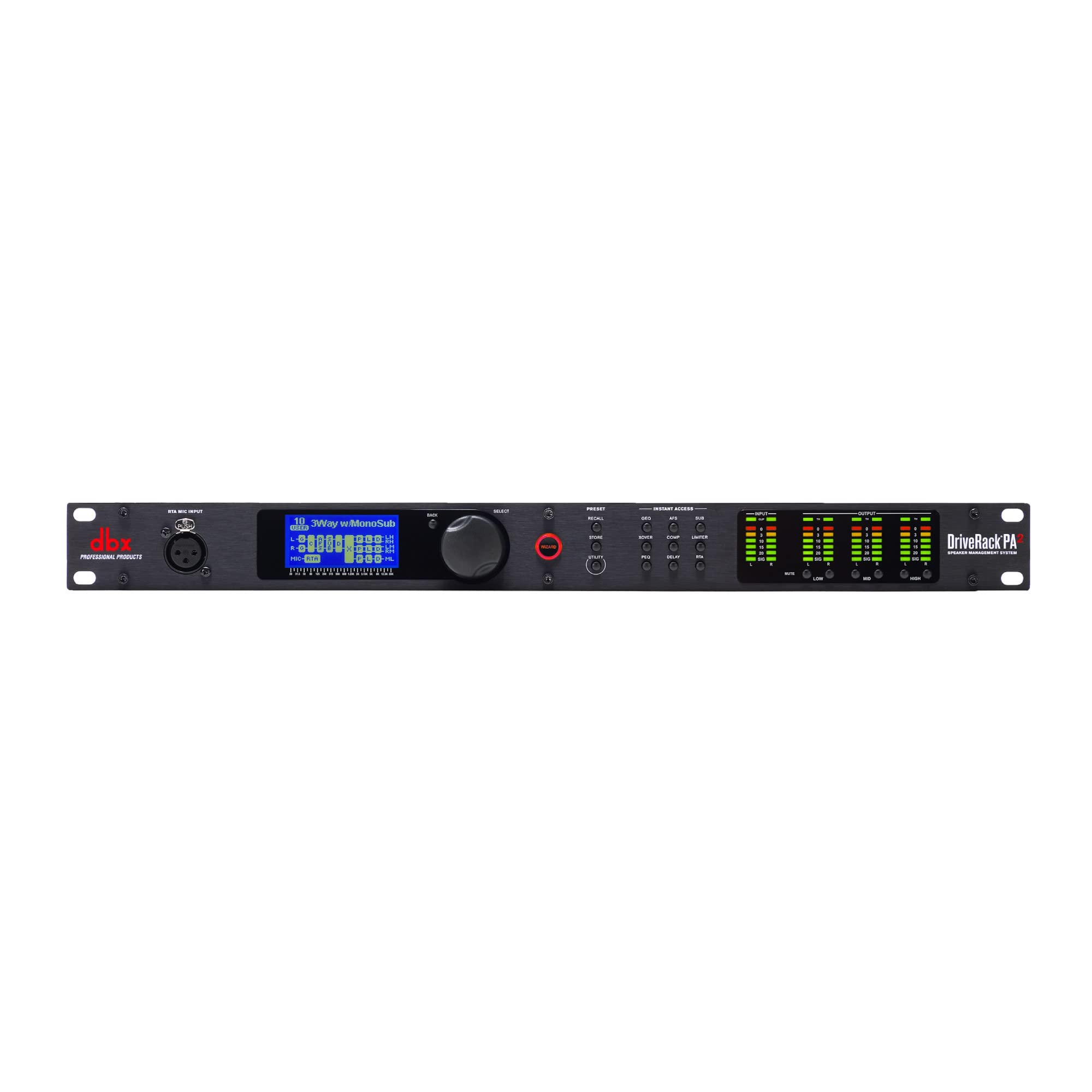 DBX DriveRack PA2 Loudspeaker Management System with RTA-M