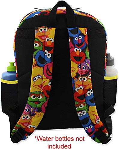 Sesame Street Boys Girls 5 Piece Backpack Lunch Bag And Snack Bag School Set (One Size, Blue/Multi) #TOP5