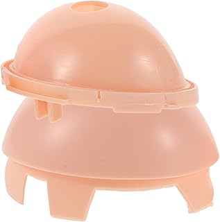 Milisten 2 Piezas Accesorios de Disfraces calvos Gorra Calva para Hacer muñecas Gorras calvas Cuero cabelludo de reemplazo de Juguete de muñeca Gorra Calva de muñeca el plastico