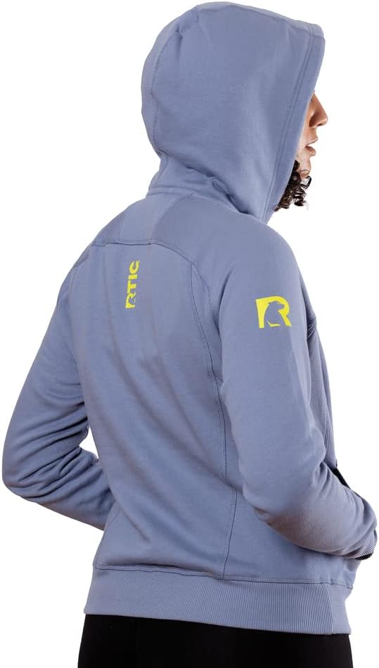 RTIC Womens Water-Repellent Zip Up Hoodie, Long Sleeve Hooded Zip Sweatshirt Jacket Water Resistant Outdoor Clothing
