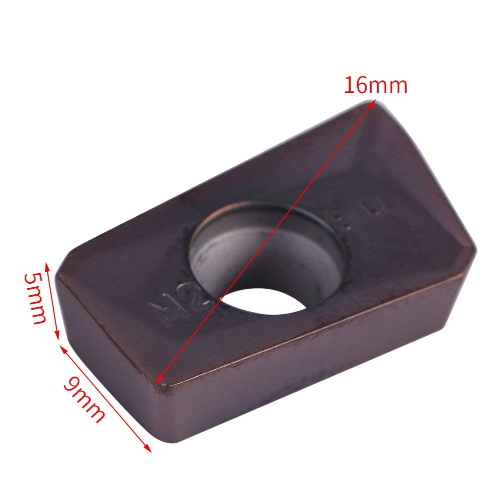 10pcs Insertos de Carburo de Paralelogramo Insertos de CNC Cortador de Inserto de Indexable de Torneado APMT1604PDER-M2 VP15TF para Acero Regular