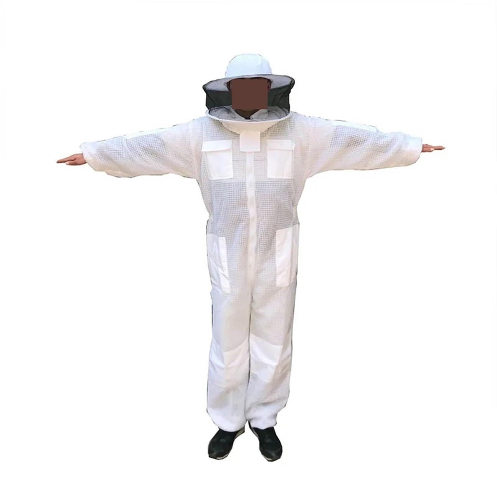 Dcdcd Round Cap 1 Set Beekeeping Suit Beekeeper Professional Clothing Mosquito Suit Bees Breathable Anti Beekeeping Clothing(,Xxl)