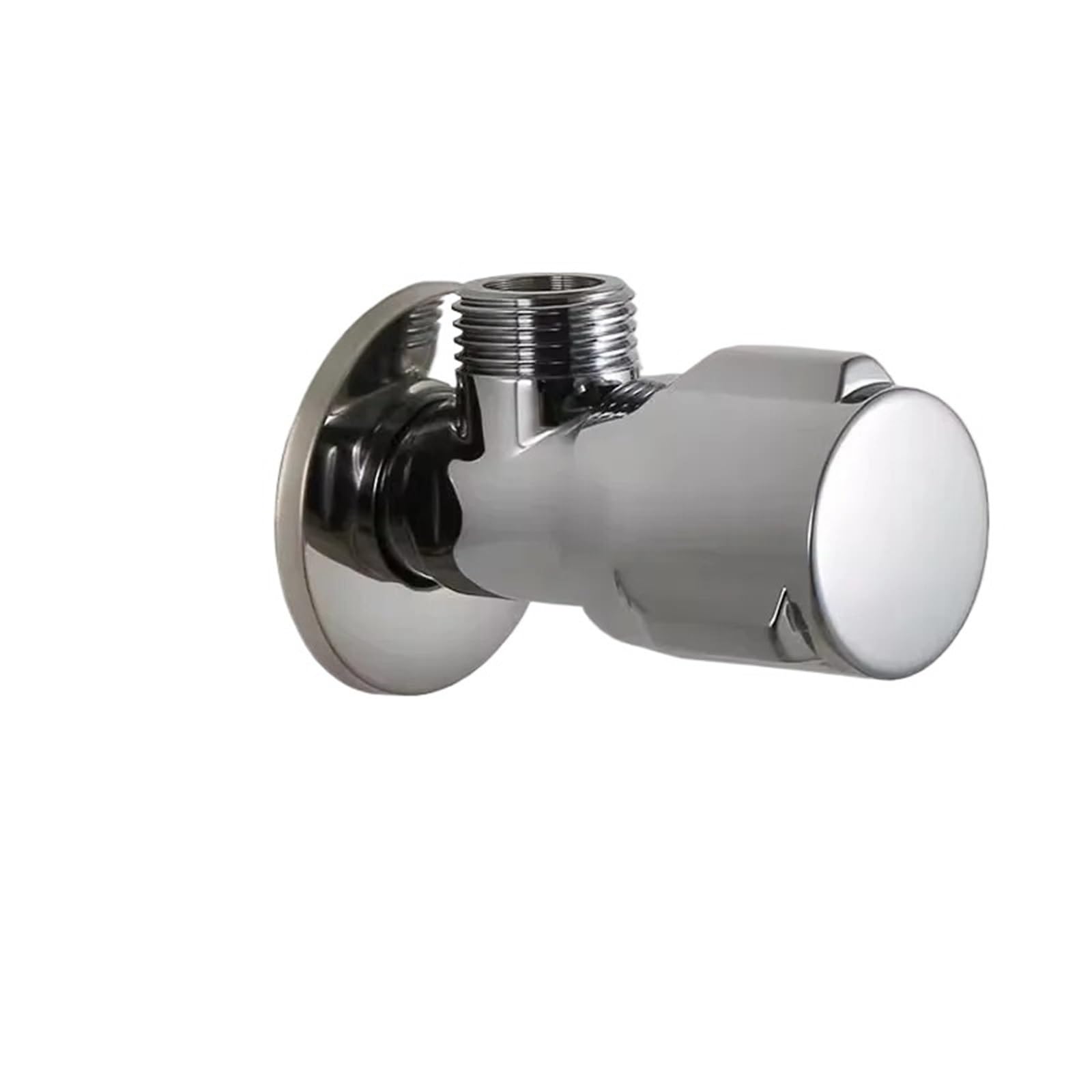 Itrhjtgp Chrome Angle Valve Gold Angle Valve Brass Wall Mount For Toilet Universal Stop Water Triangle For Faucet For Warmer System(Chrome)