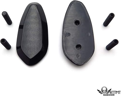 Miniatura 6 de HTTMT - USMT222-013-BK-NOLOGO- Placa base de bloque de espejo de 0.197 in compatible con 1999-2007 R6 Yzf-R6 Yzfr6 Carbon