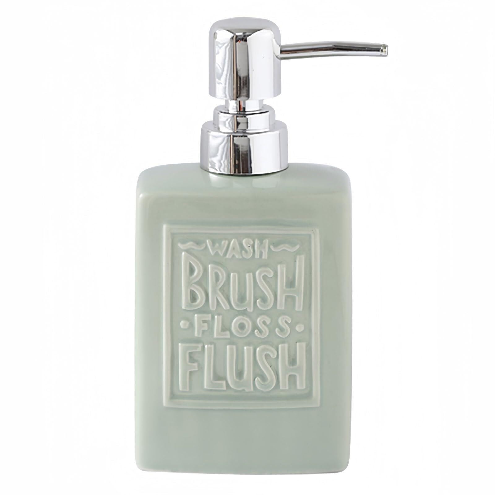 Empty Barthroom and Dish Ceramic Square Lotion Dispenser Hand Soap Decor for Counter