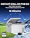 Marsail 12V Car Fridge 25QT Portable Freezer -4°F to 68°F, Compressor Cooler for Camping Travel Truck RV Home, Efficient Cooling & ECO Mode, Grey