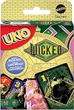 Mattel Games UNO Wicked Card Game for Kid, Adult & Family Nights, Parties, Travel & Camping, Inspired by The Movie