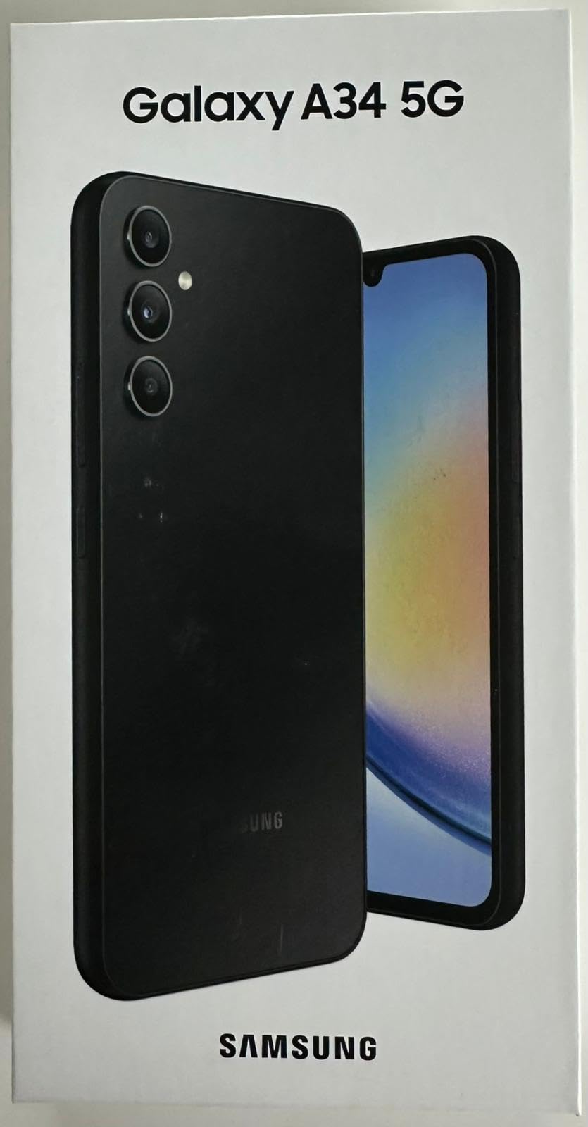 Samsung Galaxy A34 5G, Android Smartphone, 6,6 Zoll Dynamic AMOLED Display, 5.000 mAh Akku, 256 GB/8 GB RAM Handy in Awesome Graphite