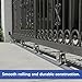 18 Ft V-Track Galvanized Inverted V Track for 1'' OD V-Groove Sliding Gate Rollers Driveway Gate with Hammer Drive in Anchors, Heavy Duty Sliding Driveway Gate Track
