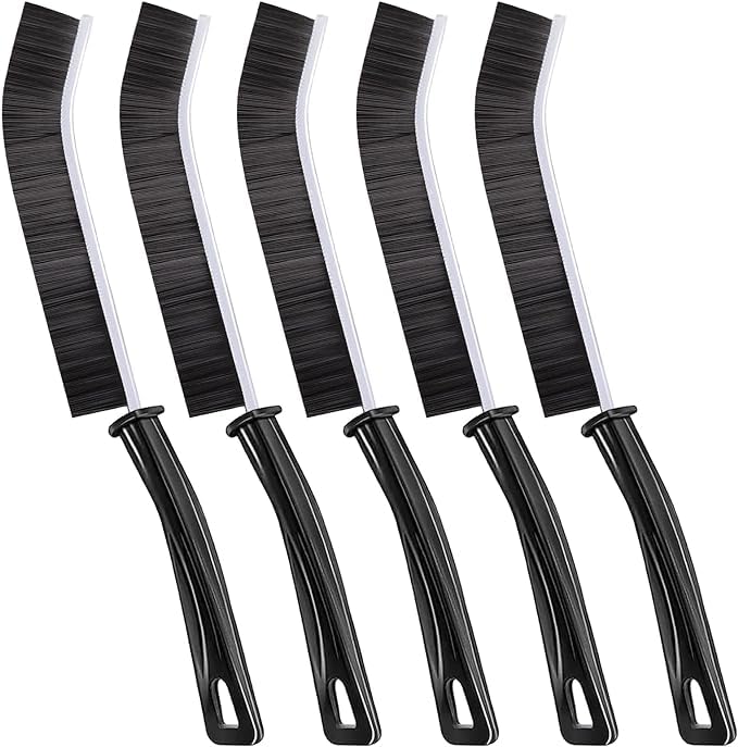 Hard Bristle Crevice Cleaning Brush 5 pcs, Multifunctional Gap Cleaning Scrub Brush, Cleaning Tools for Household Use, Home, Kitchen, Bathroom, Window, Vehicle, Faucets, Toilet, Grout