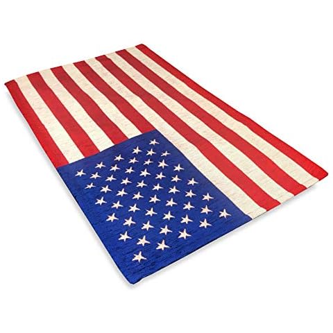 Tex Family Alfombra de bandera americana antideslizante Cover