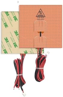 APAAZO 24V 60W 3D Printer Silicone Heater Pad Heating Mat 100x100mm Heated Bed With NTC 100K Thermistor Compatible With Voron 0 0.1 And 60cm Cable (Color : 110 220V 650W)