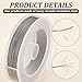 BENECREAT 300-Feet 7-Strand Beading Wire, 0.018inch/ 0.46mm Tiger Tail Bead Stringing Wire for Jewelry Making Threading Necklace Bracelet Crafts