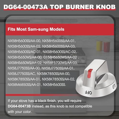 TOMOON DG6400473A Range Stove Knobs Replacements for SamSung Gas