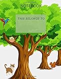  Notebook: Animal kingdom, Composition notebook wide ruled (140 pages) Cute Animal Kingdom Wide Ruled Primary Copy Book: SOFT Cover Girls Kids ... Creative Composition notebook, college ruled