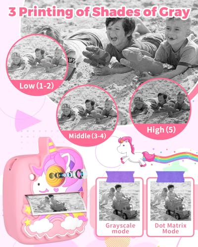 Kids Camera Instant Print, 48MP Instant Camera for Kids 3-10 Year Old Girls Toys, Christmas Birthday Present Gift for Girls Age 3 4 5 6 7 8 9 Year Old - Image 5