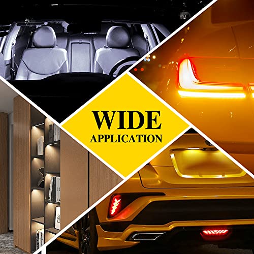 Otpoutopa Car T10 Rgb Led Bulb Width Light With Remote Control W5W 194 168 2825 Strobe Light 16 Colors Cob Wedge For Car Interior Map Dome Door License Plate Light Reading Trunk Lights (2Pcs) #TOP1