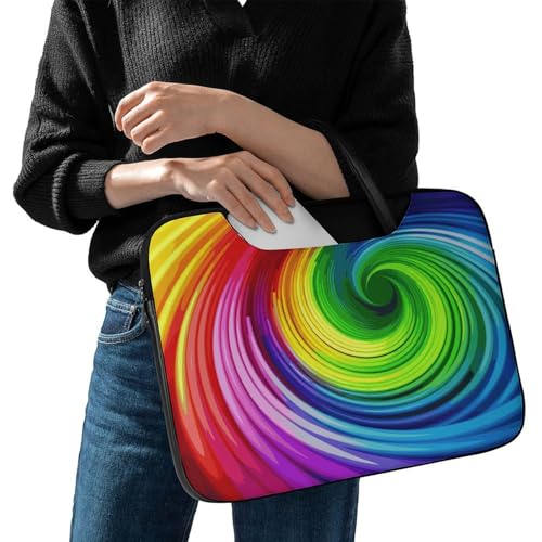 Bolsa para portátil de 17 pulgadas impermeable color arcoíris miniatura 2