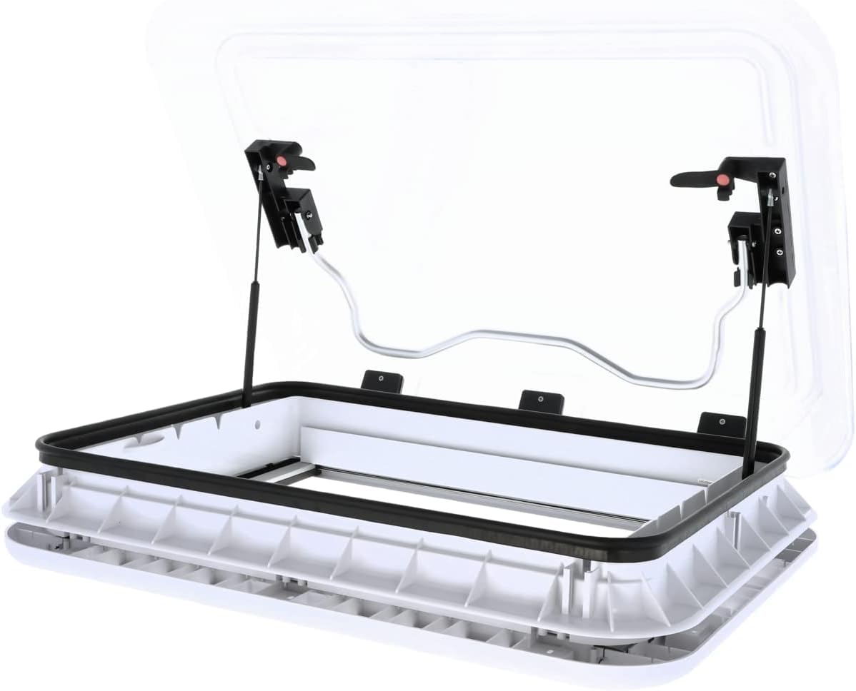 Berger | Trappe de toit pour caravane | Lanterneau Transparent avec moustiquaire camping-car, camping-car | 70 x 50 cm