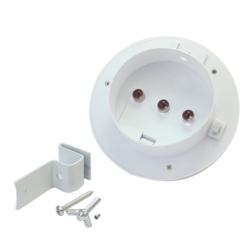 Patuoxun 3 Led Waterproof Solar Power Garden Light Lamp for Outdoor Fence Yard Wall Gutter Pathway