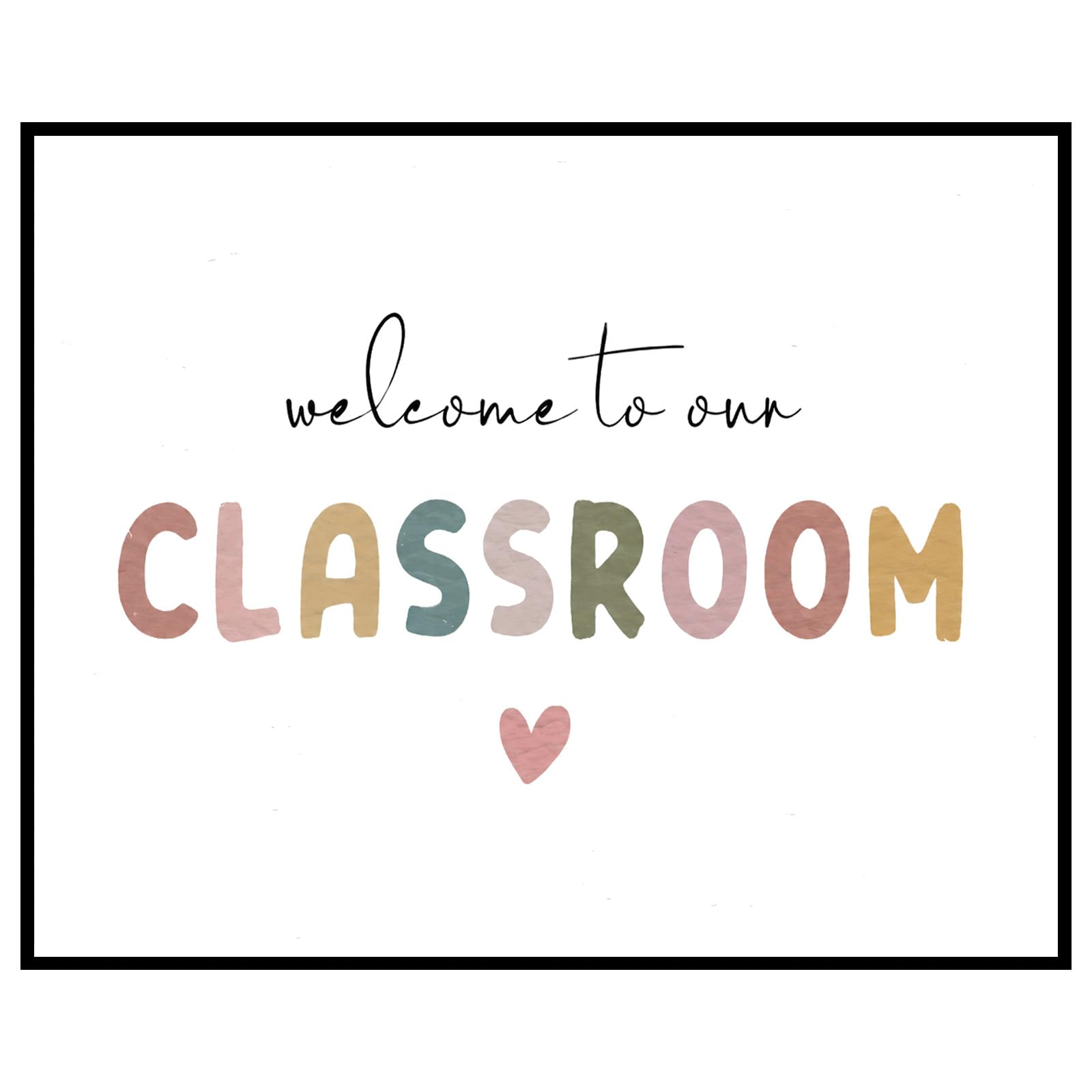 Panneau Welcome to Our Classroom de décoration murale bohème pour salle de classe