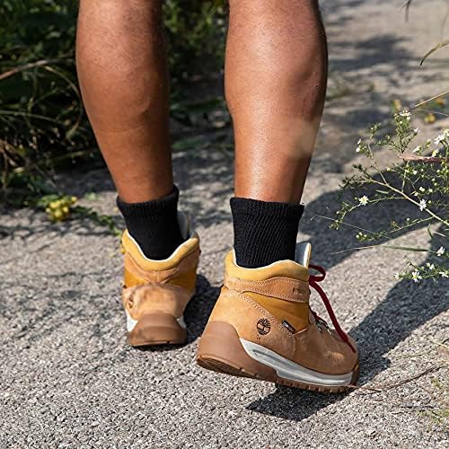 Extra Wide Comfort Fit Athletic Quarter Socks (Pack of 3) Fits Up to a 6E Width, Made in USA - Image 4