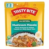Tasty Bite Indian Entree Mushroom Masala 10 Ounce, Fully Cooked Indian Entrée with Mushrooms & Potatoes in a Richly Spiced Sauce, Vegan, Gluten Free, Microwaveable, Ready to Eat