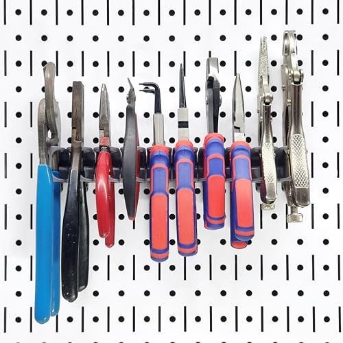 Image of Pliers Bracket Model 104 | Compatible with Wall Control | for Tool Wall Organization to Hang Pliers, Ratchet, Socket Extension, or Scissors | 10-Pack